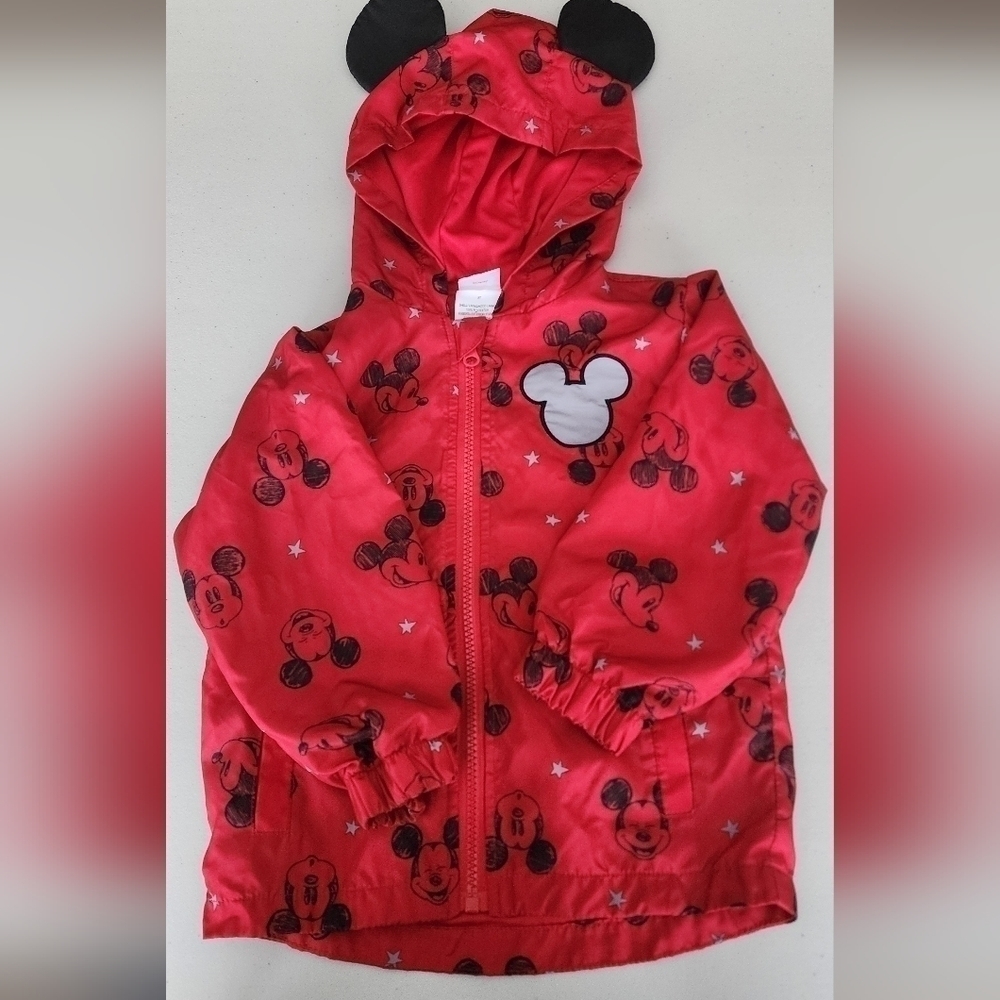 Disney Mickey Mouse Kids Red Jacket Size 3t.